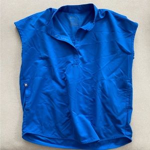 Figs Rafaela Oversized Scrub Top Royal Blue